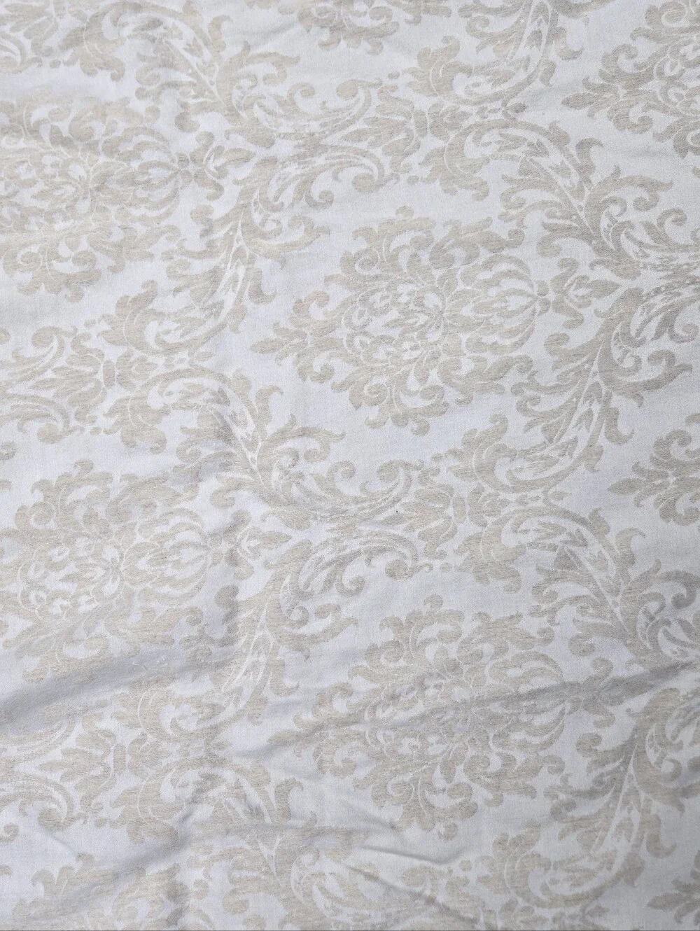 William Sonoma Home Queen Full Duvet Linen Cotton Blend Floral Pattern 96x87in